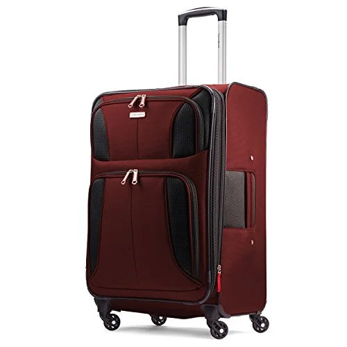 Suitcase with camouflage print-suitcase for family vacation-Samsonite Aspire Xlite Expandable Spinner 29 (One Size, Port Wine)