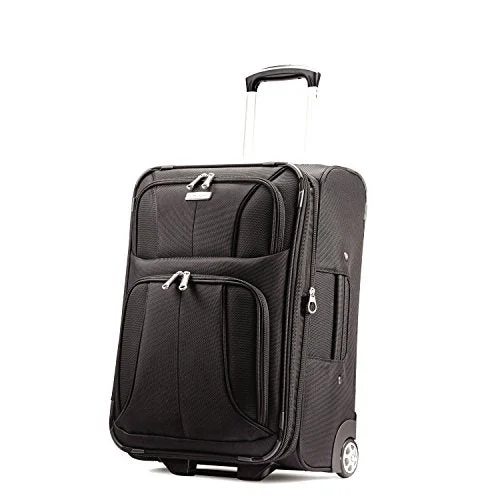 Suitcase for university trips-suitcase for long-distance flights-Samsonite Aspire Xlite Expandable Upright 21.5, Black