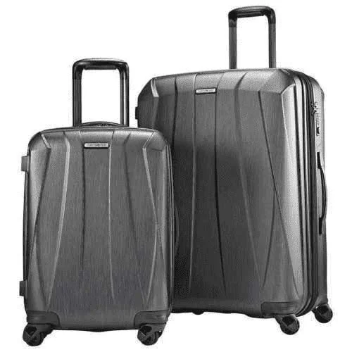 Suitcase for winter trips-large capacity luggage suitcase-Samsonite Bantam XLT 2-piece Travel Suitcase Luggage Hardcase Spinner Set Grey