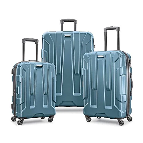 Suitcase with colorful design-large suitcase-Samsonite Centric 3Pc Hardside (20/24/28) Luggage Set, Teal