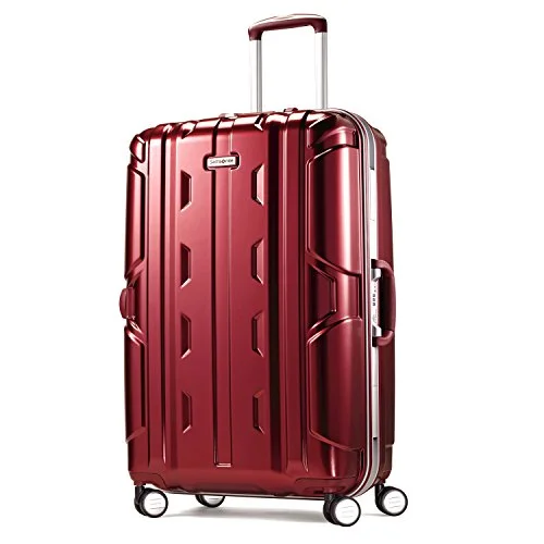 Suitcase for short stays-suitcase with RFID protection-Samsonite Cruisair Dlx Hardside Spinner 26, Burgundy, One Size