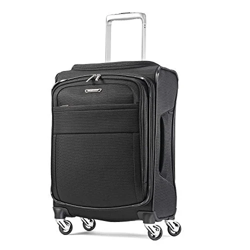 Suitcase with TSA lock-lightweight suitcase-Samsonite Eco-Glide 20, Midnight Black