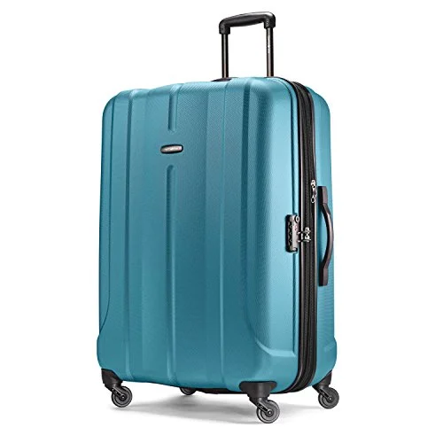 Suitcase with double zippers-suitcase with 4 wheels-Samsonite Fiero 28" Spinner Ocean Blue