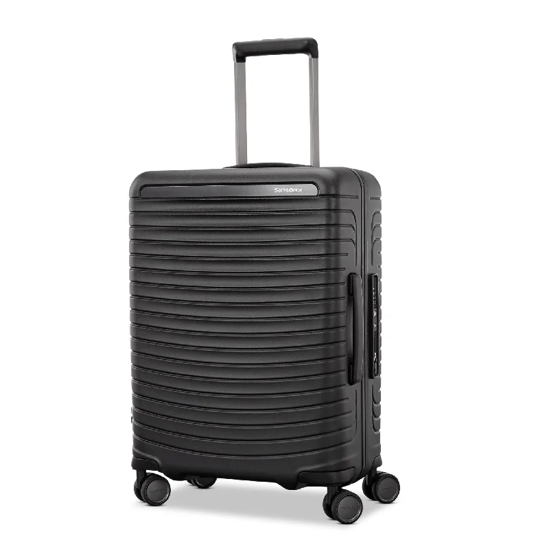 Suitcase with reflective wheels-personalized luggage suitcase-Samsonite Framelock Max Carry-On Spinner