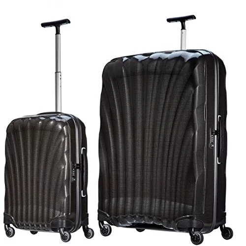 Suitcase with fresh vibe-carry-on luggage for professionals-Samsonite Luggage Black Label Cosmolite 2 Piece Spinner Luggage Set, 32" And 20" (One Size, Black)