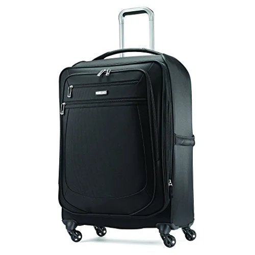 Suitcase with lightweight frame-suitcase for kids-Samsonite Mightlight 2 Softside Spinner 30, Black