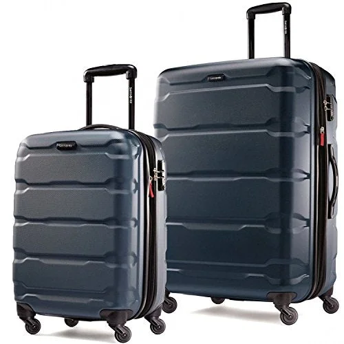 Suitcase for short travel-lightweight soft-shell suitcase-Samsonite Omni PC 2 Piece Set 20 and 24 Spinner (Teal)