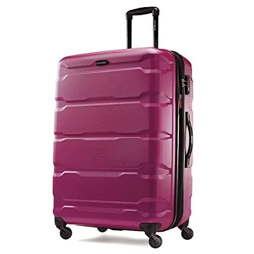 Suitcase for city gear-waterproof suitcase for business-Samsonite Omni Pc Hardside 24-Inch One Size Spinner - Radiant Pink