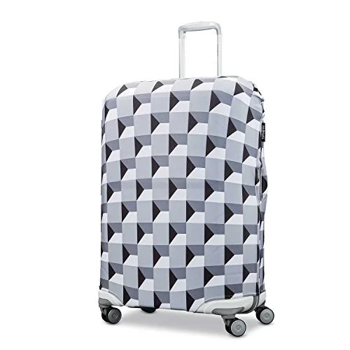 Suitcase for overseas adventures-affordable suitcase-Samsonite Printed Luggage Cover-Extra Large, Infinity Grey