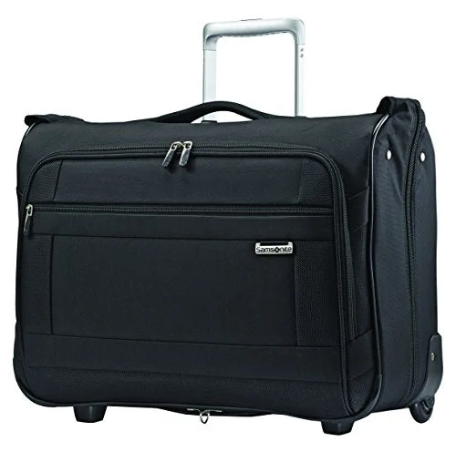 Suitcase with thick shell-rolling suitcase with compartments-Samsonite Solyte Softside Carry-On Wheeled Garment Bag, Black