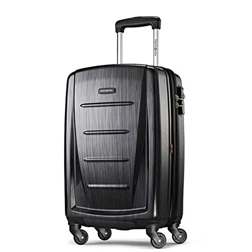 Suitcase for fragile items-waterproof suitcase-Samsonite Winfield 2 Hardside 20" Luggage, Brushed Anthracite