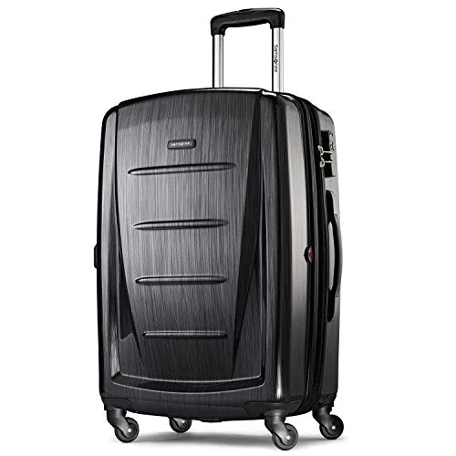 Suitcase for outdoor kits-light carry-on suitcase-Samsonite Winfield 2 Hardside 24" Luggage, Brushed Anthracite