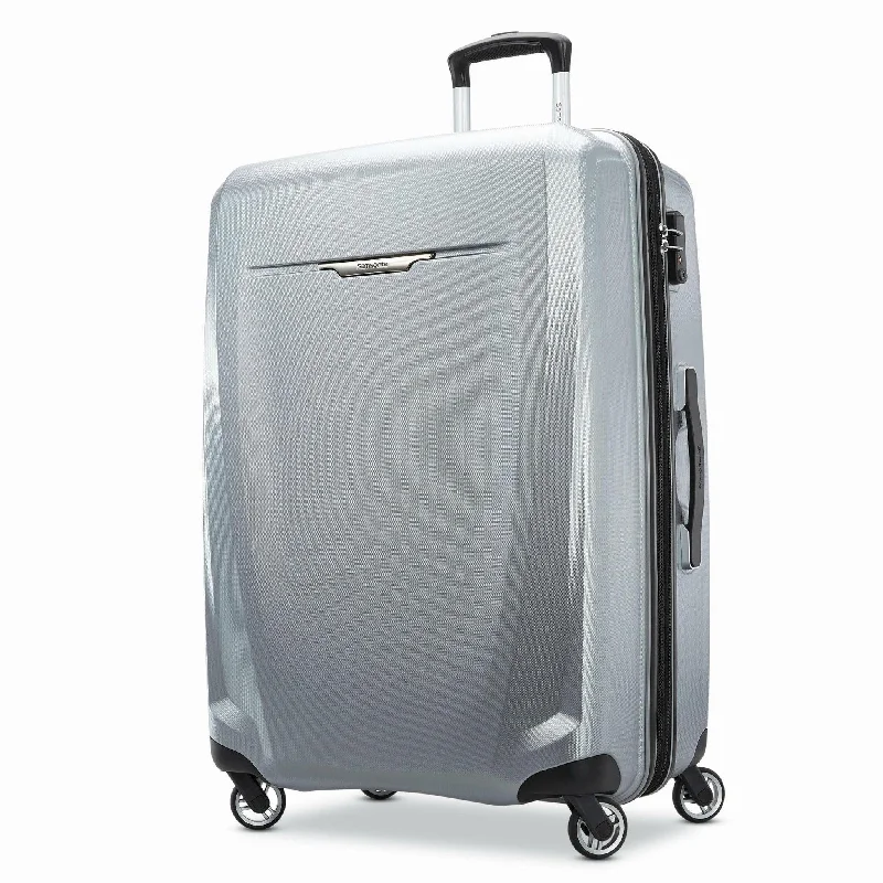 Suitcase with wild colors-best spinner suitcase for travel-Samsonite Winfield 3 DLX Spinner 78/28 Checked Luggage