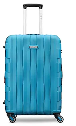 Suitcase with sleek look-suitcase with expandable feature-Samsonite Ziplite 3.0, 24", Hardside Spinner Luggage… (Carribean Blue)