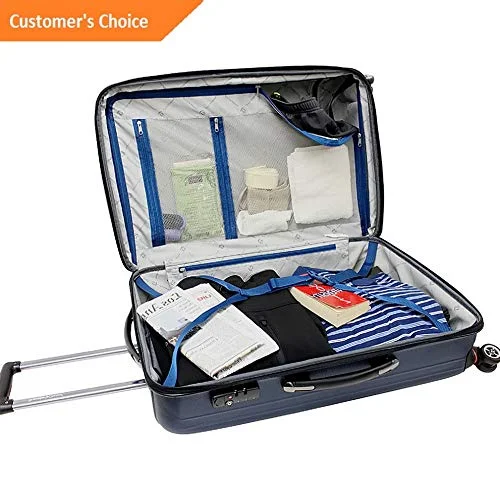 Suitcase for university trips-suitcase for long-distance flights-Sandover Traveler Tasmania 3-Piece Expandable Hardside gage Set NEW | Model LGGG - 2492 |