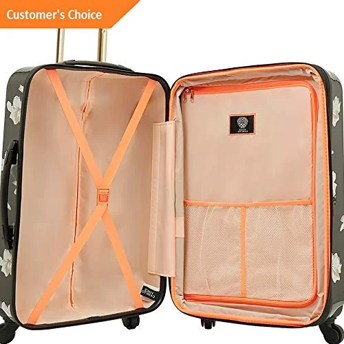 Suitcase with tiger stripes-hard-shell carry-on luggage-Sandover Vince Camuto gage Corinn 3 Piece Expandable Hardside gage Set NEW | Model LGGG - 5384 |