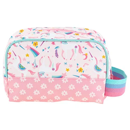 Suitcase with charging port-vintage suitcase for sale-Stephen Joseph Kids' Toiletry Bag, Unicorn