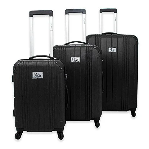 Suitcase for snacks-spacious suitcase-The Black Chariot Monet 3-Piece Rolling Luggage Set