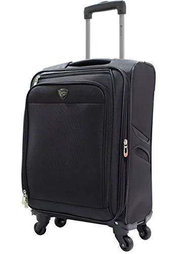 Suitcase for extended travel-modern suitcase with compartments-Travelers Club 20" "The Merit" Expandable Rolling Carry-On Luggage With Premium Features And