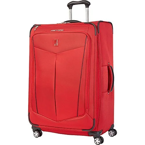 Suitcase for adventure travel-luggage suitcase with compartments-(used) - Like new - Travelpro Crew 10 2 Piece Luggage Set with 25 inch Spinner and Wheeled Tote (One Size, Merlot)