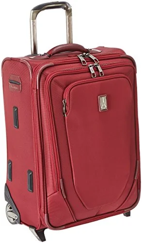 Suitcase for gift packing-stylish business suitcase-Travelpro Crew 10 20 Inch Expandable Business Plus Rollaboard, Merlot, One Size