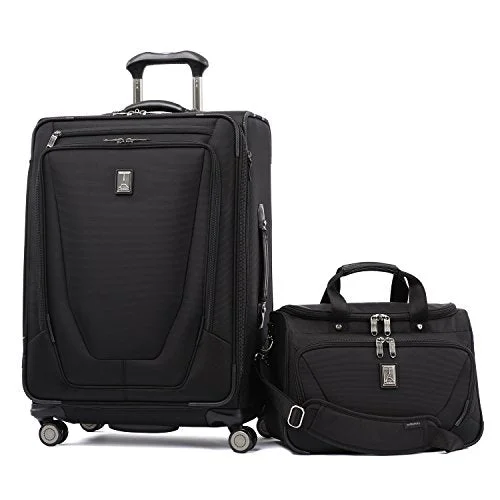 Suitcase for mini gear-best suitcase for children’s travel-Travelpro Crew 11 2 Piece Set (25" Spinner And Deluxe Tote)