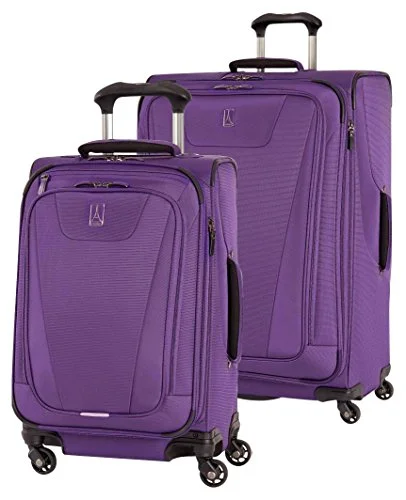 Suitcase for camping gear-colorful suitcase-Travelpro Maxlite 4 2 Piece Set: Expandable 29" And 21" Spinners (One Size, Purple)