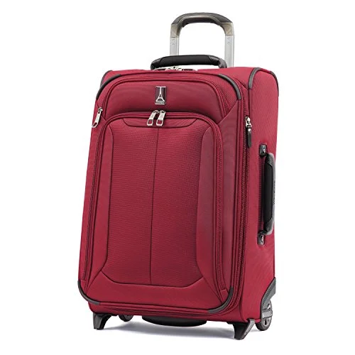 Suitcase with deep tones-eco travel carry-on suitcase-Travelpro Skypro Lite 22" Expandable Rollaboard Suitcase (Merlot)