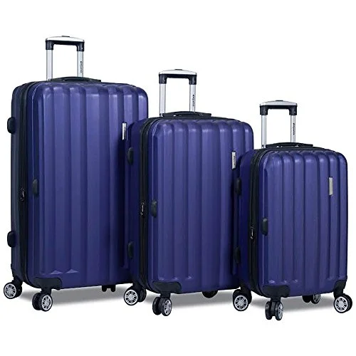 Suitcase for fishing supplies-deluxe travel suitcase-Trendy 3 Pcs Luggage Travel Set Spinner Travel Suitcase Set Travel Luggage Organizer Bag Travel