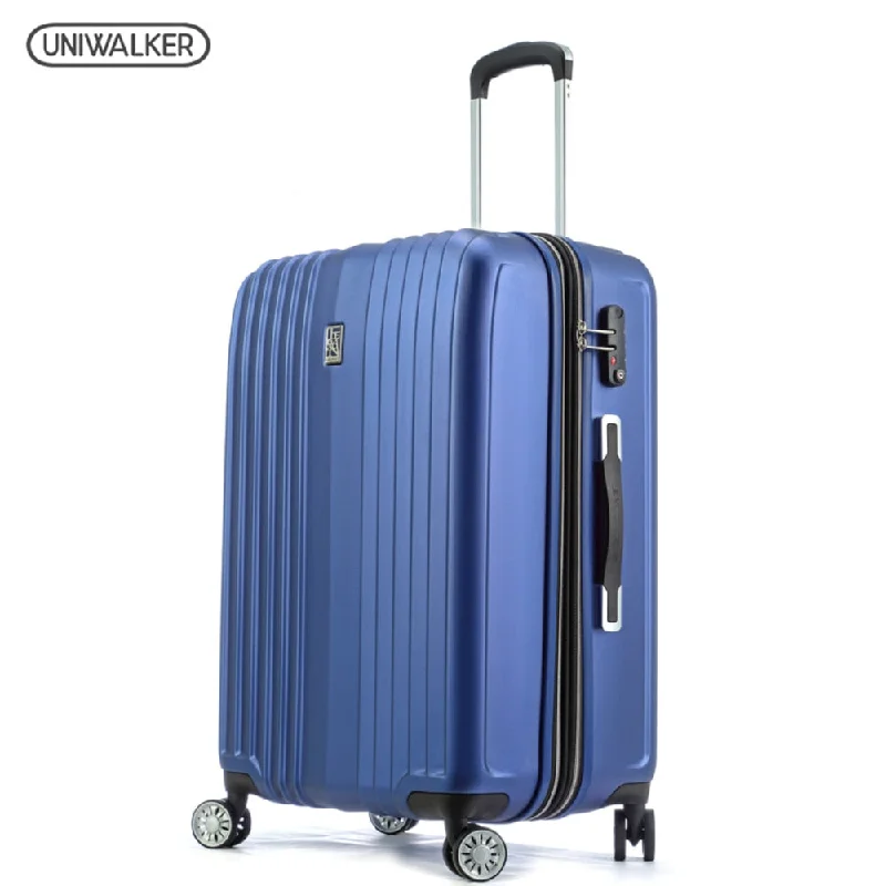 Suitcase with quilt shell-best luggage suitcase for long trips-Uniwalker Luggage 2 Piece Set Spinner Pet Luggage, 20" And 24" Expandable Lightweight Rolling