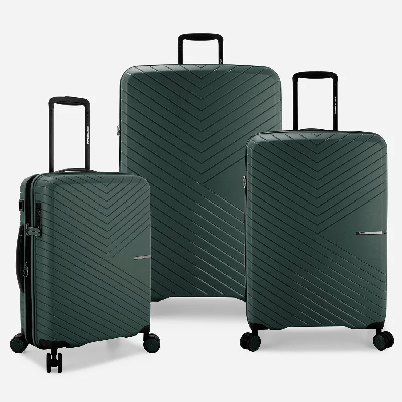 Suitcase for holiday items-suitcase with internal compartments-Vale 3-Piece Luggage Set