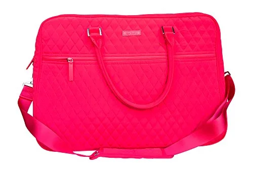 Suitcase with soft style-premium travel luggage suitcase-Vera Bradley Grand Traveler, Fire Red