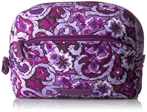 Suitcase with shine look-luggage suitcase with extra space-Vera Bradley Iconic Medium Cosmetic-Signature