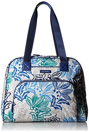 Suitcase with thin wheels-travel suitcase with high-quality wheels-Vera Bradley Women'S Go Anywhere Carry-On, Santiago