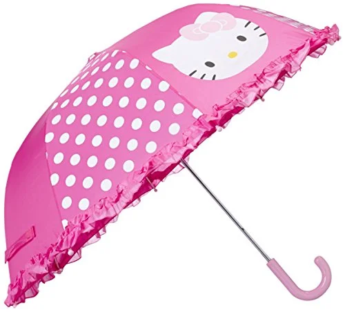 Suitcase with chic hardware-durable cabin suitcase-Western Chief Kids Character Umbrella, Hello Kitty Cutie Dot, One Size