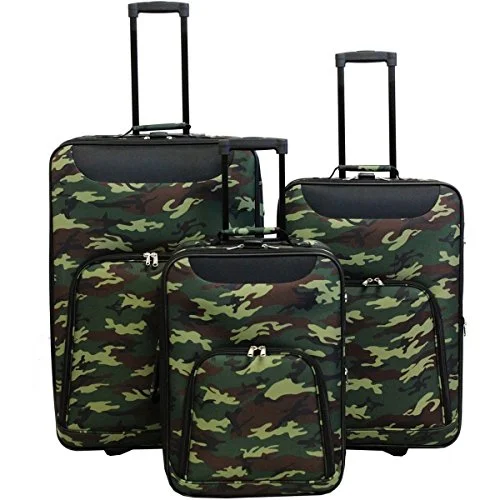 Suitcase for city gear-waterproof suitcase for business-World Traveler Vogue Expandable Upright Luggage Set, Camouflage