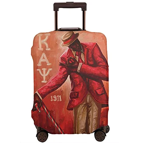 Suitcase for party kits-stylish kids travel suitcase-ZHUOBAIL Ka-pp_a A_lp-ha Ps-i 1911 KAP Fraternity Nupes Travel Suitcase Protector Elastic Trunk Protective Case Washable Luggage Cover with Concealed Zipper Suitable 29-32 inch