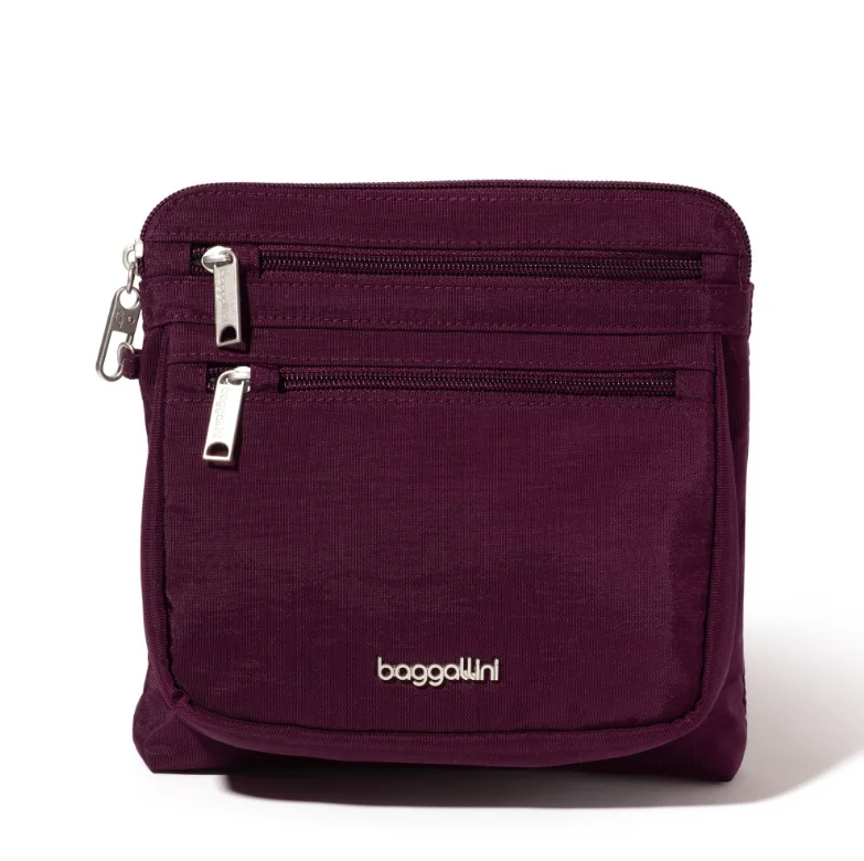 Crossbody bag for versatile occasions-Baggallini Securtex RFID Anti-Theft Crossbody