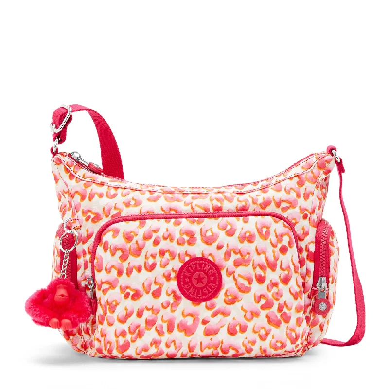 Crossbody compact and handy-Kipling Gabb Small Printed Crossbody Bag Latin Cheetah