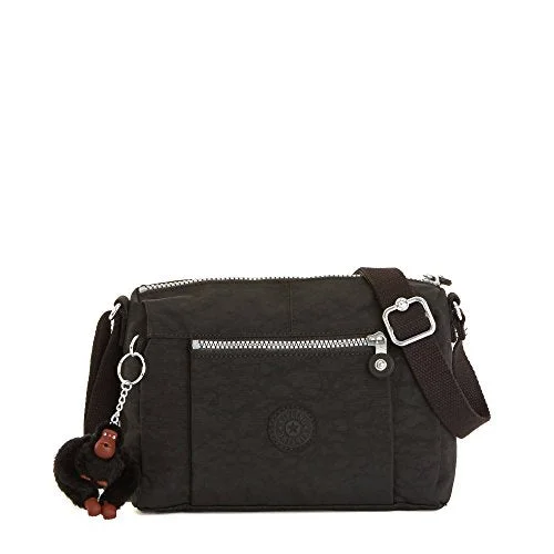 Crossbody designer casual bag-Kipling Wes Crossbody, Black, One Size