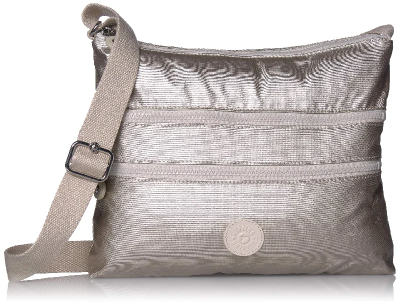 Crossbody bag with roomy interior-Kipling Women's Alvar Crossbody Bag, cloud Metal, One Size