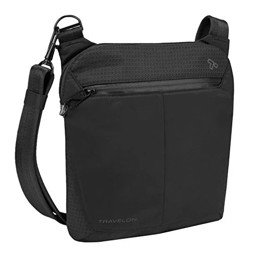 Crossbody perfect for your essentials-Travelon Anti-Theft Active Small Crossbody, Black