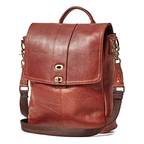 Crossbody luxury essential purse-Will Leather Goods Signature Leather Bag Collection Cognac Ernest North-South Crossbody